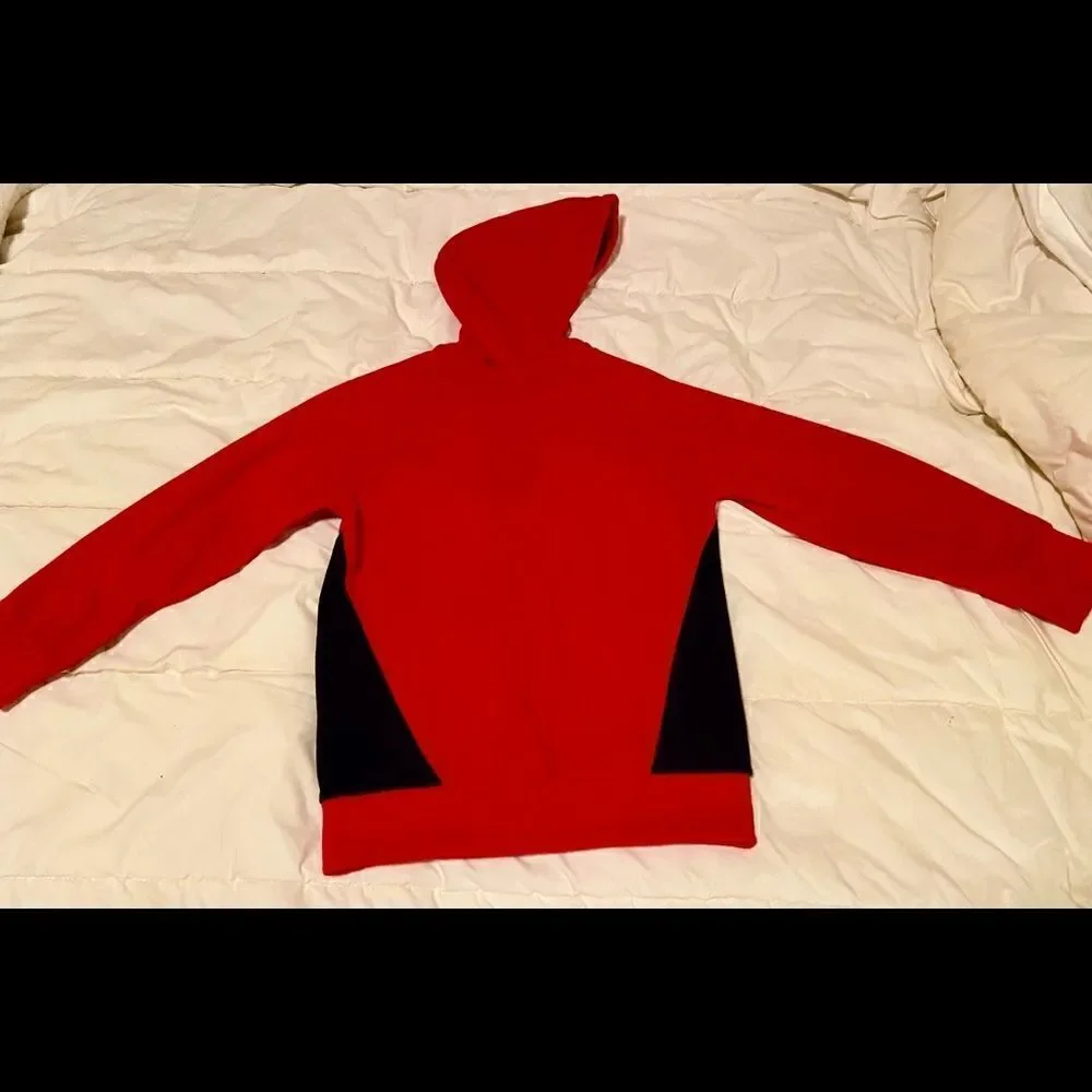 Place Est 1989 Boys Hooded Zip Jacket Red/Navy M